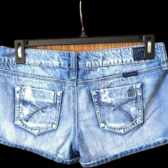 2 pc Set Charlotte Russe Ruffled Racer Top (M) & Hint Cuffed Denim Shorts Size 9 - Picture 3 of 16